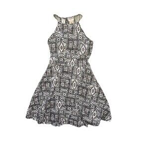 Mossimo Women’s Mini/Midi Dress Aztec Tribal Spaghetti Straps Size Small